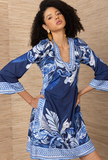 Hale Bob Wrenlee Dress Navy