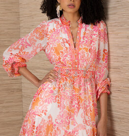 Hale Bob Bertille Dress Pink