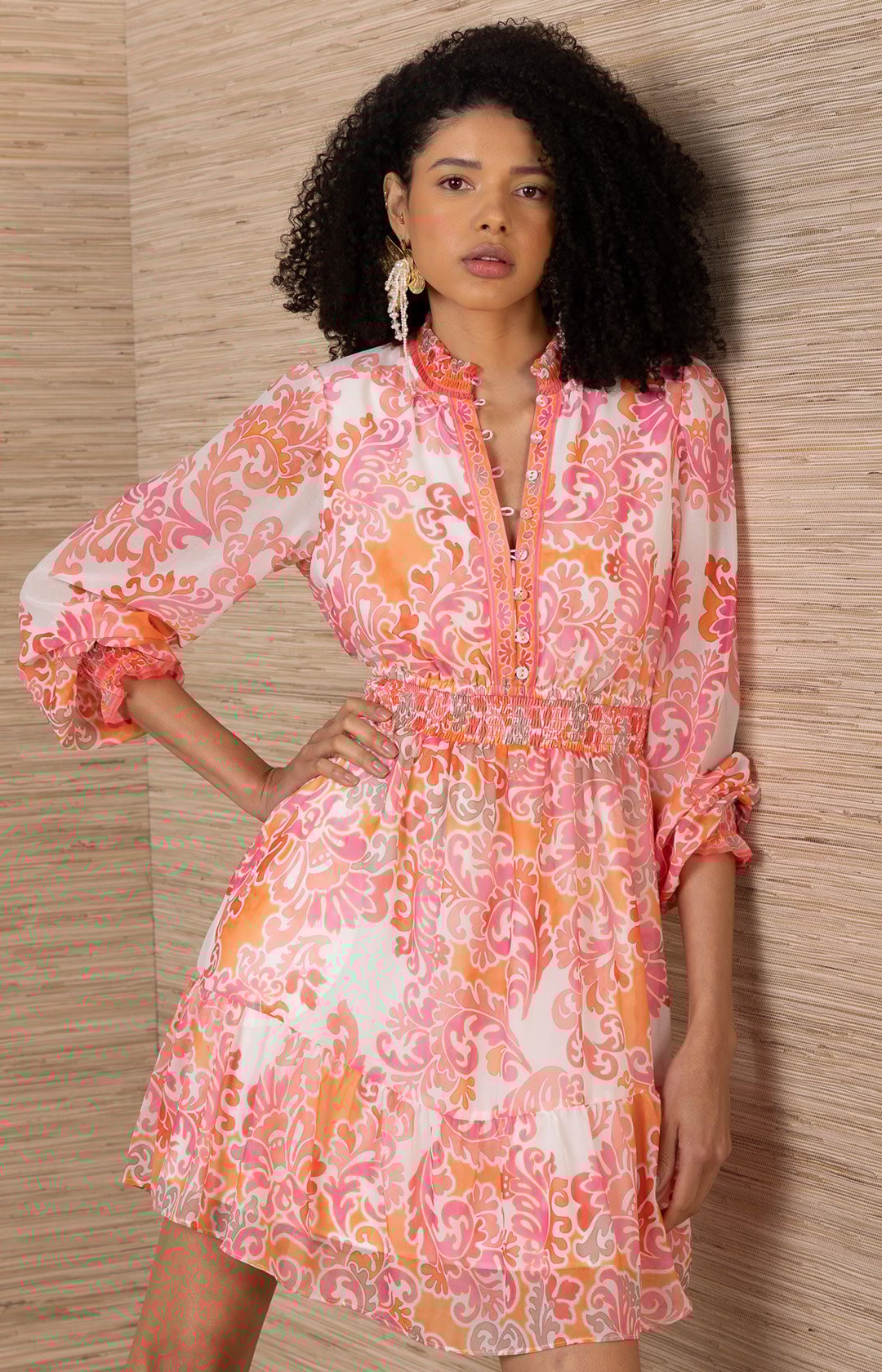 Hale Bob Bertille Dress Pink