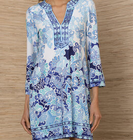 Hale Bob Flannery Dress Blue