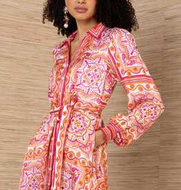 Hale Bob Arlo Dress Coral