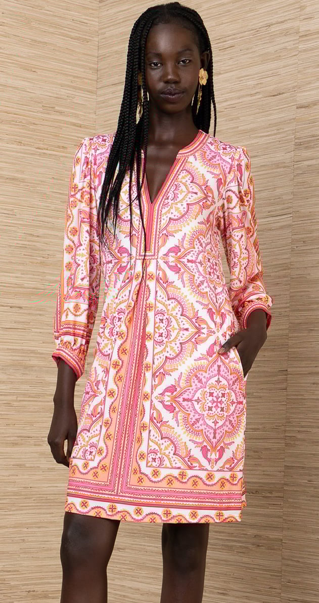 Hale Bob Miller Dress Coral