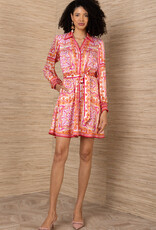 Hale Bob Arlo Dress Coral