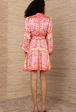 Hale Bob Arlo Dress Coral