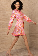 Hale Bob Arlo Dress Coral