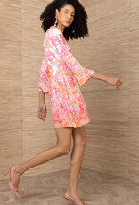 Hale Bob Flannery Dress Pink