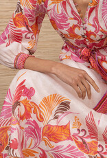 Hale Bob Belize Belted Maxi Dress Pink