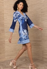 Hale Bob Wrenlee Dress Navy