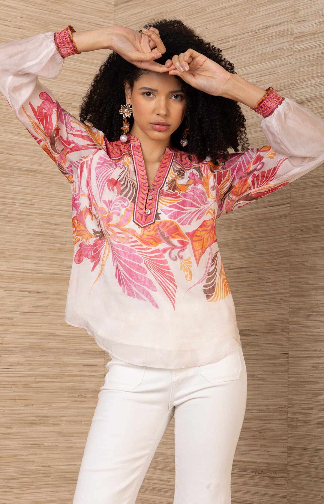 Hale Bob Delphine Top Pink