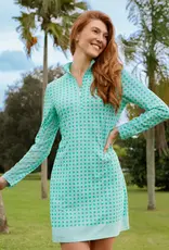 Cabana Life Flora 1/4 Sport Zip Dress