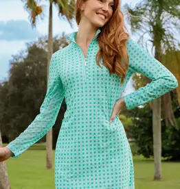 Cabana Life Flora 1/4 Sport Zip Dress