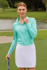 Cabana Life Flora 1/4 Zip Sport Top