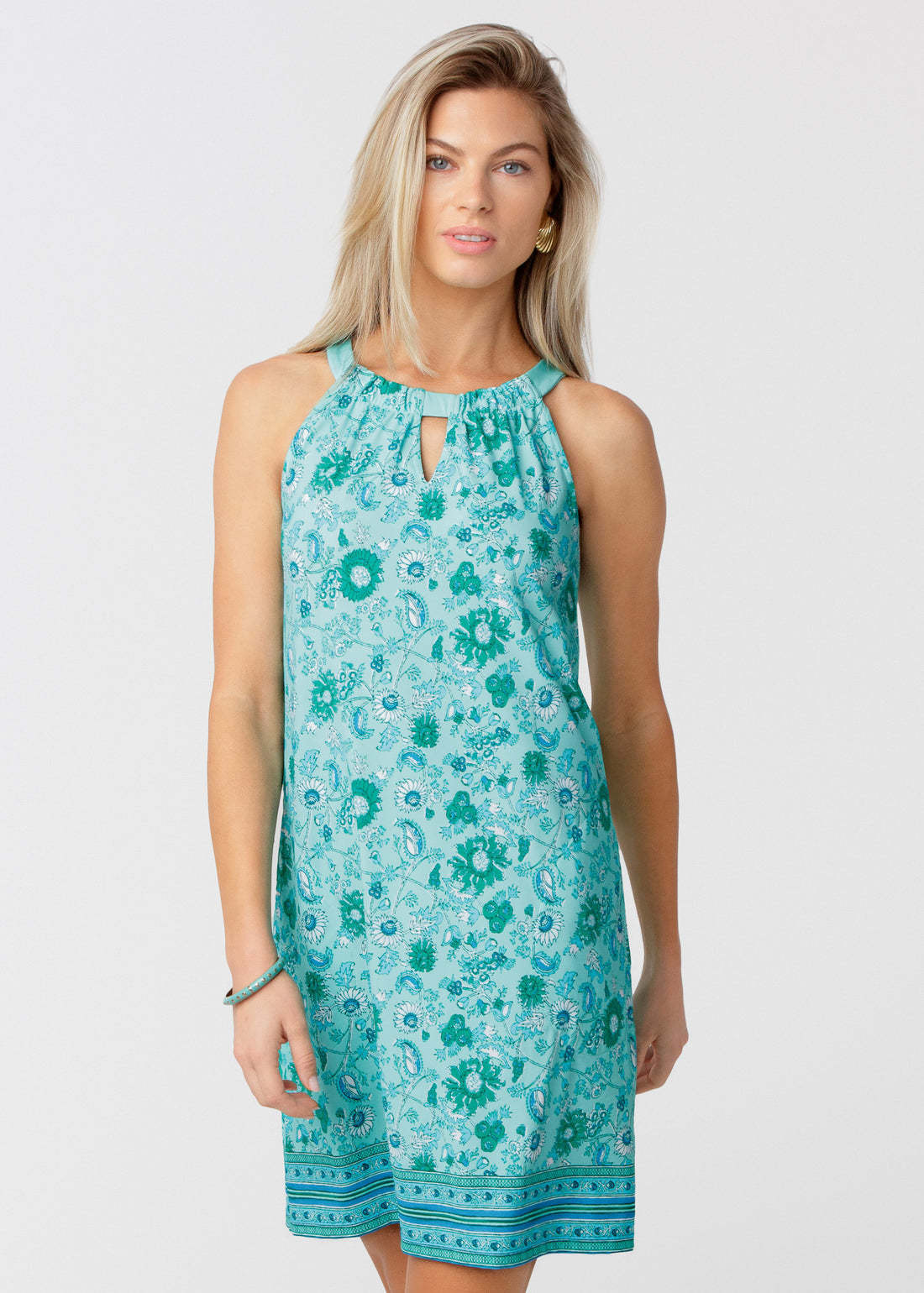 Cabana Life Flora Sleeveless Shift Dress