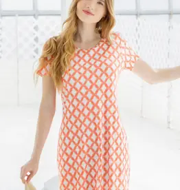 Cabana Life Sunset Oasis Short Sleeve Dress