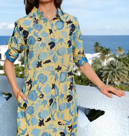 Dizzy Lizzie Chatham Dress Blue Floral