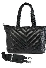Wanderfull Quilted Tote Black