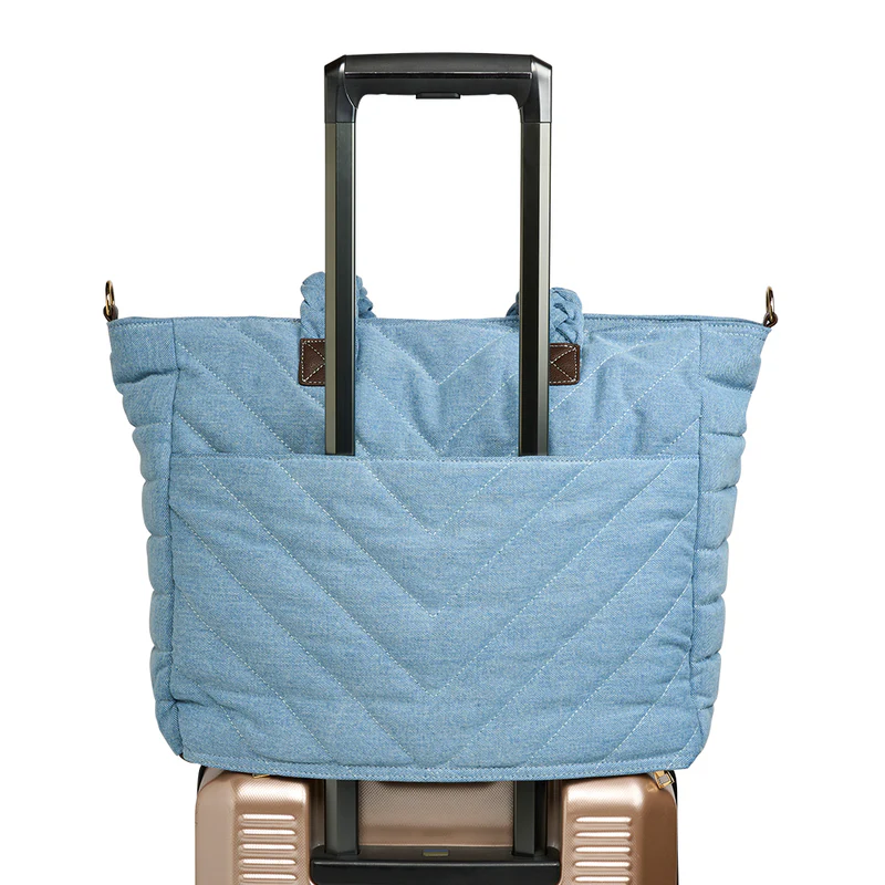 Wanderfull Quilted Tote Denim