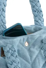 Wanderfull Quilted Tote Denim