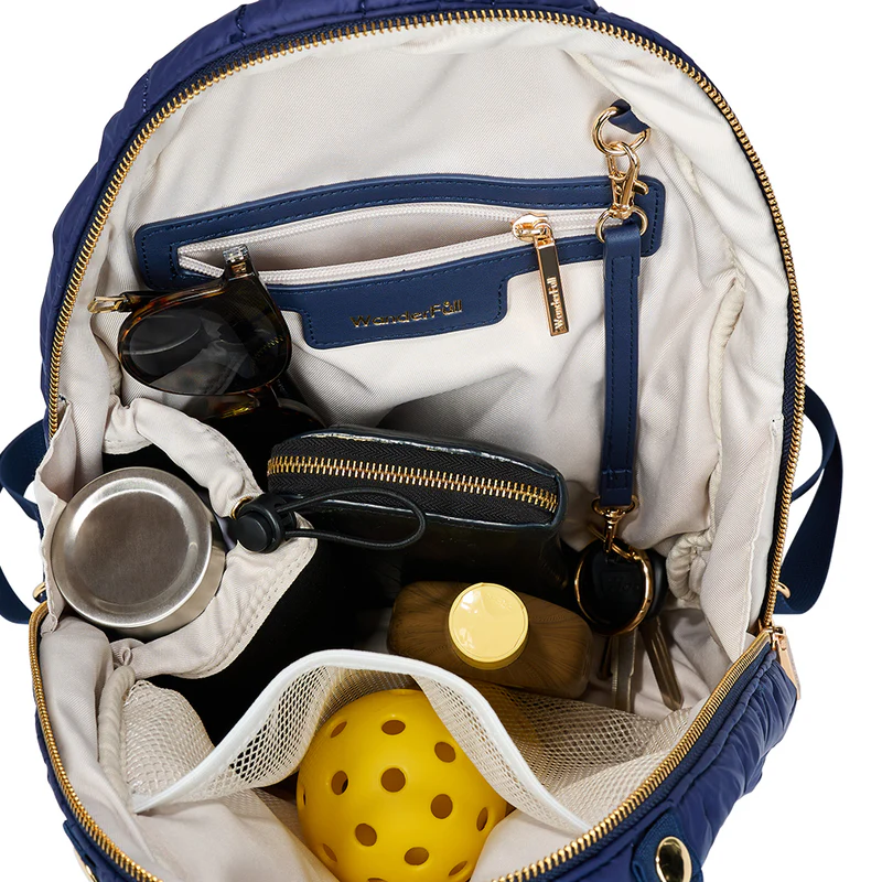 Wanderfull Pickleball Sling Bag w/ Removable Racquet Cover Navy