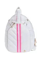 Wanderfull Pickleball Sling Bag w/ Removable Racquet Cover White