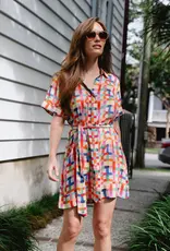 Briton Court Elena Dress Checker Blue