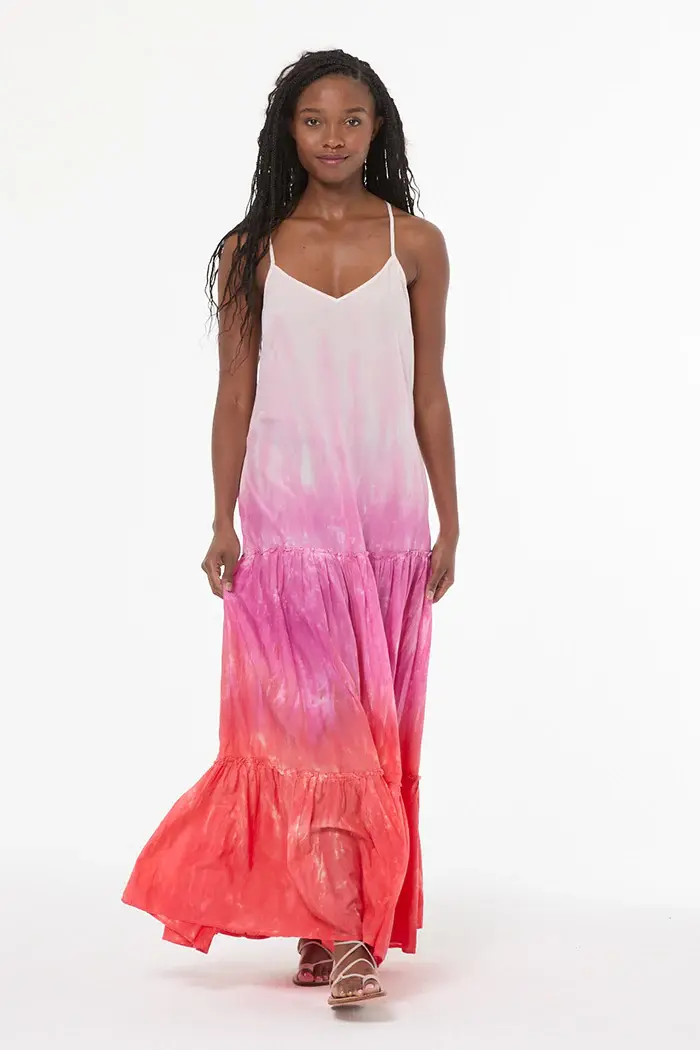 Young Fabulous & Broke Alani Dress Electric Brushed Ombre