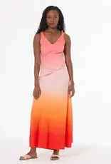 Young Fabulous & Broke Amina Maxi Dress Solar Orange Ombre