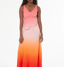 Young Fabulous & Broke Amina Maxi Dress Solar Orange Ombre