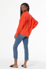 Young Fabulous & Broke Traveler Linen Top Lava