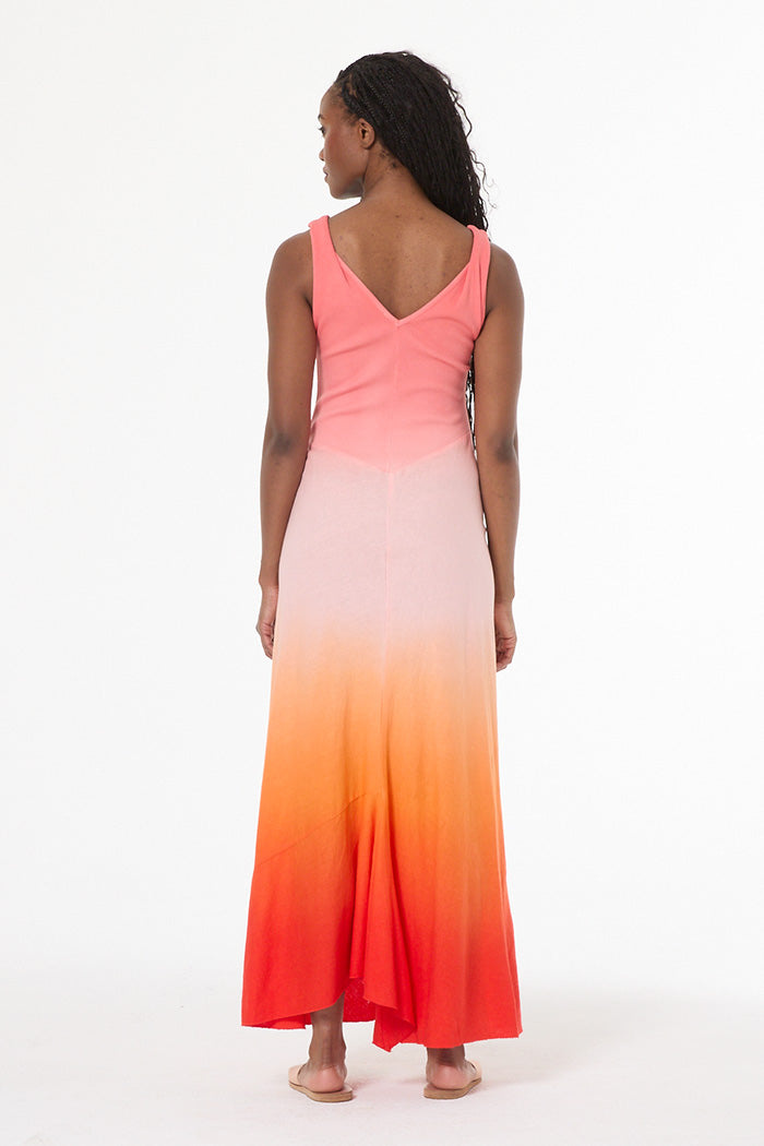 Young Fabulous & Broke Amina Maxi Dress Solar Orange Ombre