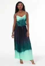 Young Fabulous & Broke Edola Skirt Teal Brushed Ombre