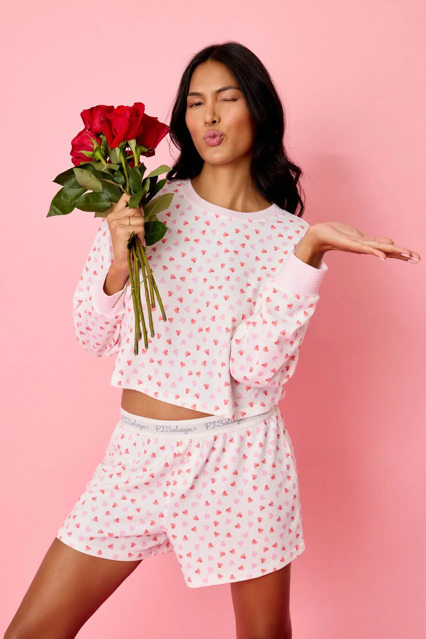 PJ Salvage Heart to Heart Set Ivory