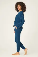 PJ Salvage Cross Stitch Navy Lounge Set