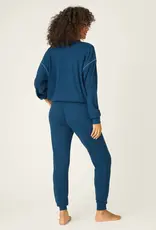 PJ Salvage Cross Stitch Navy Lounge Set