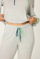 PJ Salvage C'est La Vie Grey Banded Pants