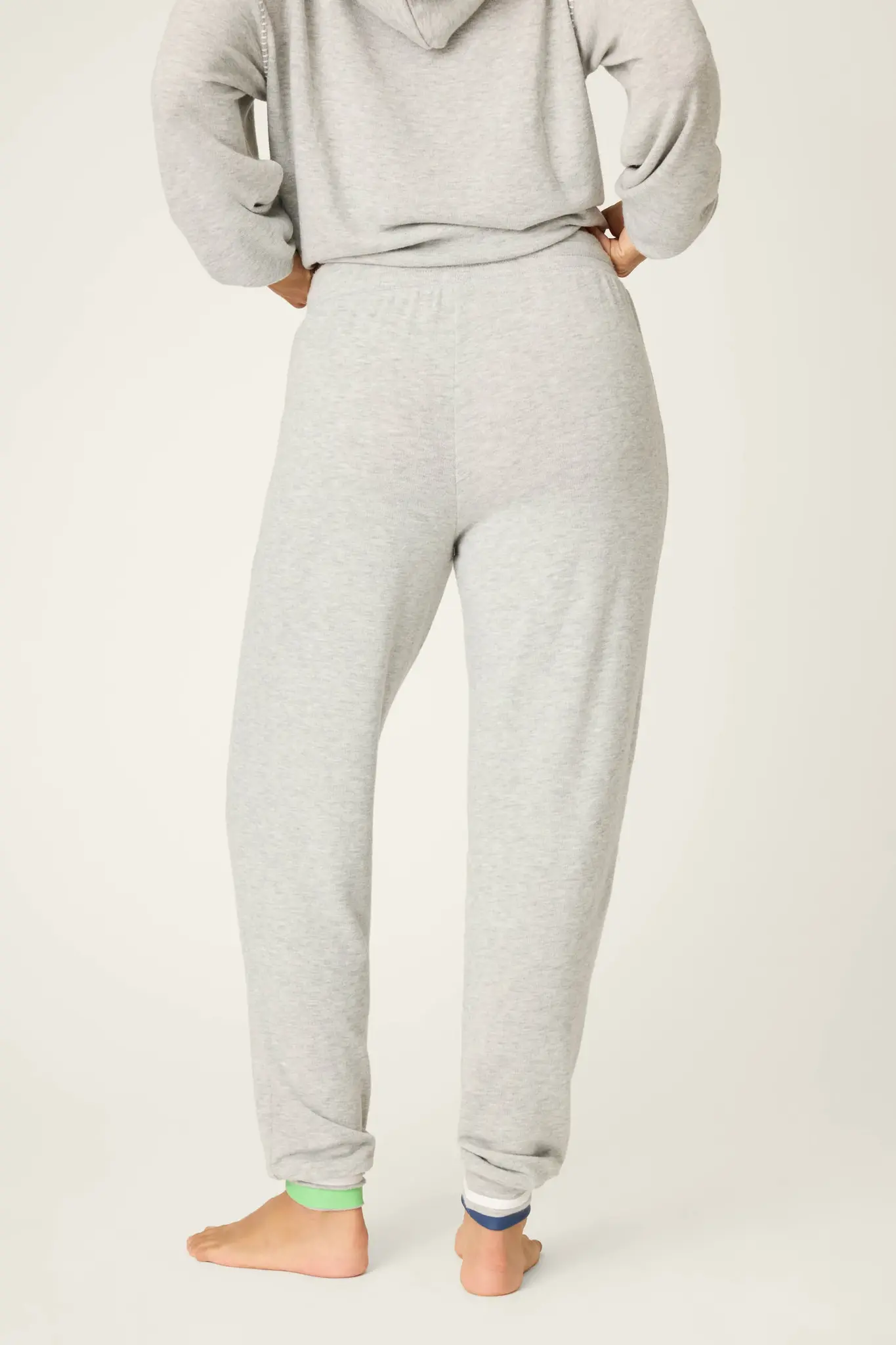 PJ Salvage C'est La Vie Grey Banded Pants