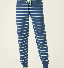 PJ Salvage C'est La Vie Striped Banded Pants