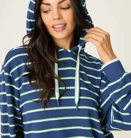 PJ Salvage C'est La Vie Striped Hoodie