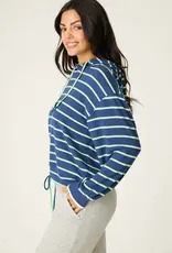 PJ Salvage C'est La Vie Striped Hoodie