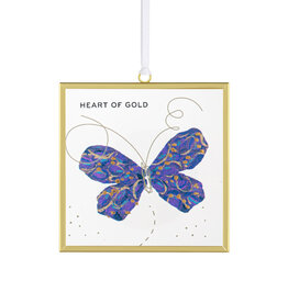 Demdaco Heart of Gold Butterfly Suncatcher