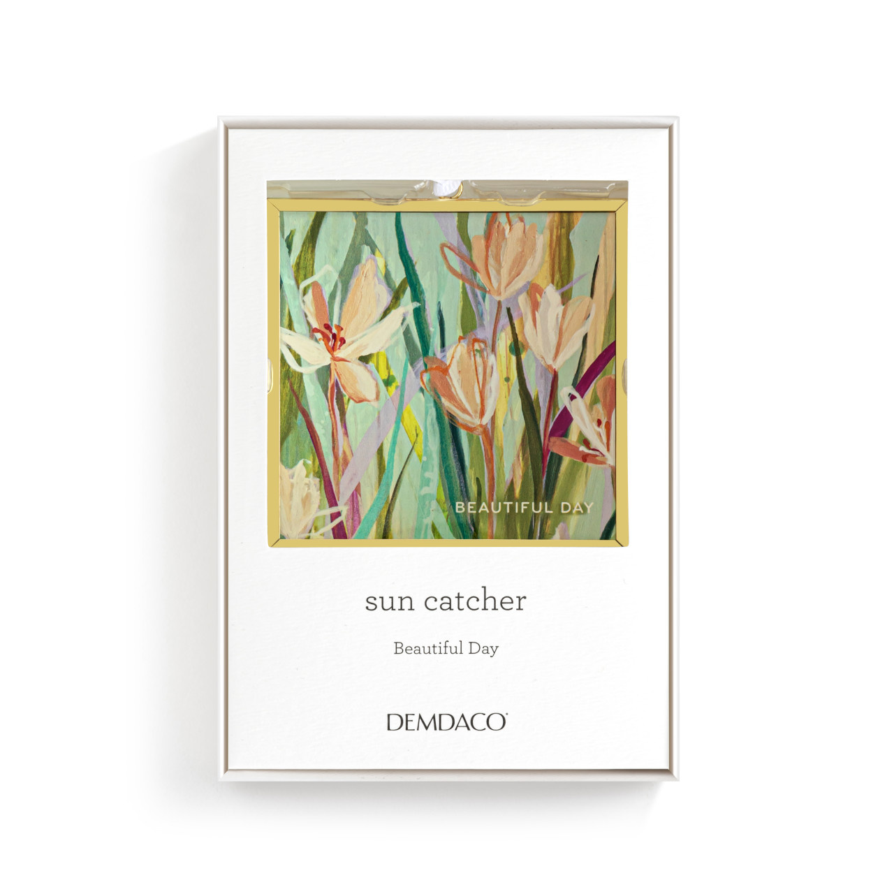 Demdaco Beautiful Day Floral Suncatcher