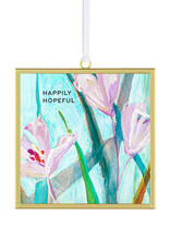 Demdaco Happily Hopeful Floral Suncatcher