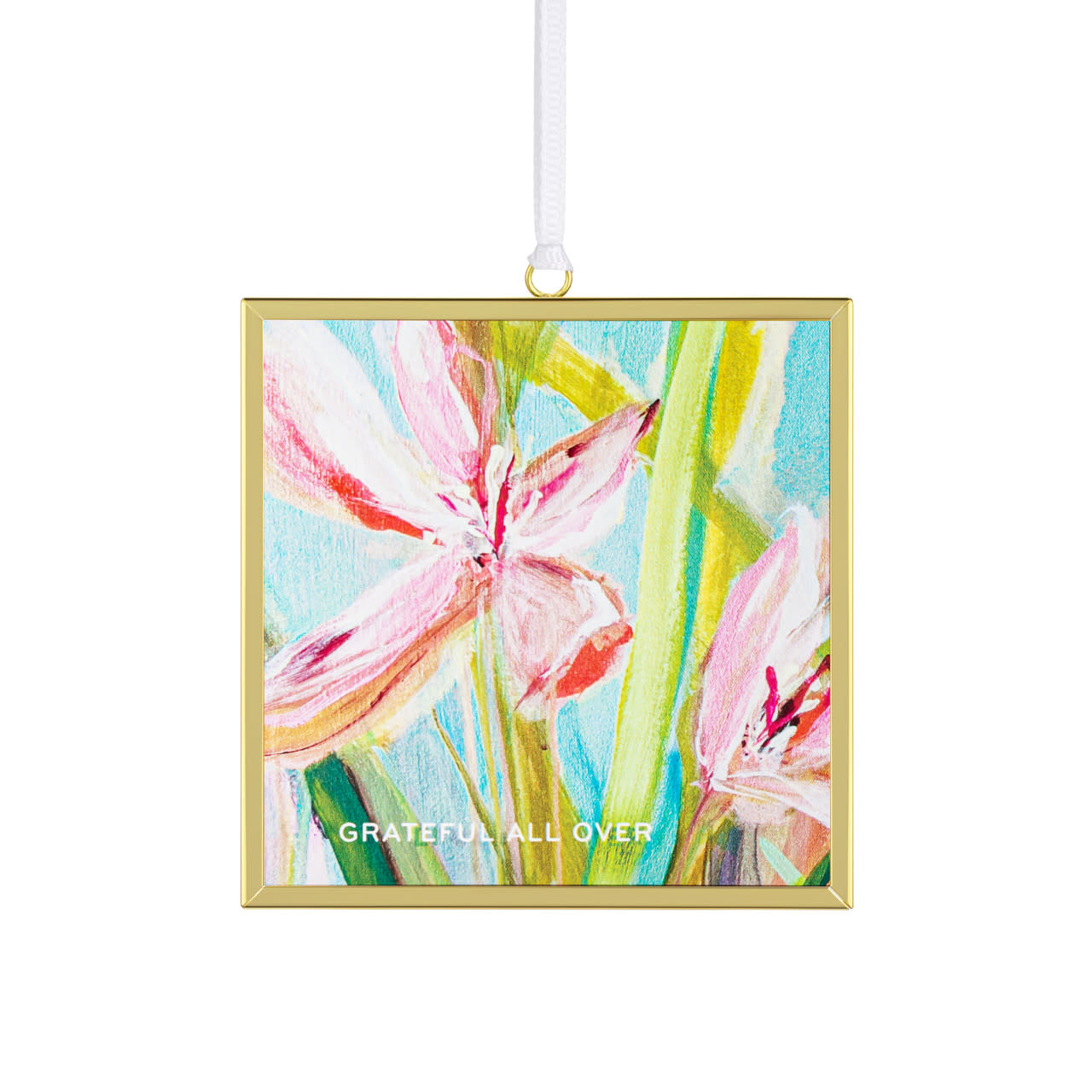 Demdaco Grateful All Over Floral Suncatcher