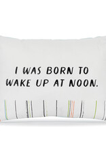 Demdaco Wake Up at Noon Blue Accent Pillow