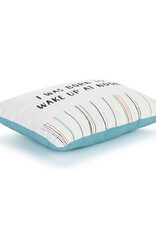 Demdaco Wake Up at Noon Blue Accent Pillow