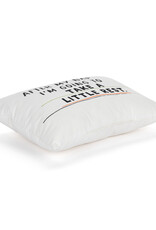 Demdaco Take a Little Rest White Accent Pillow