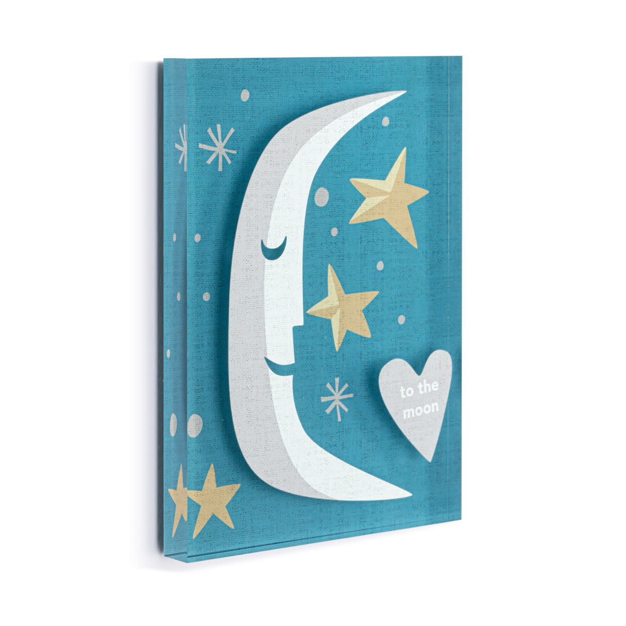 Demdaco To the Moon Together Tile Acrylic Wall Art