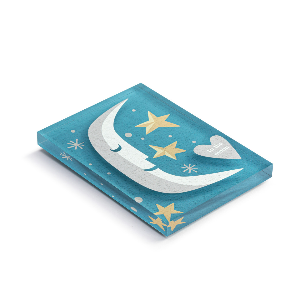 Demdaco To the Moon Together Tile Acrylic Wall Art