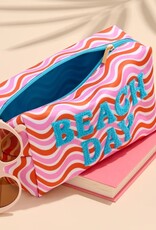 Shiraleah "Beach Day" Large Zip Pouch Multi