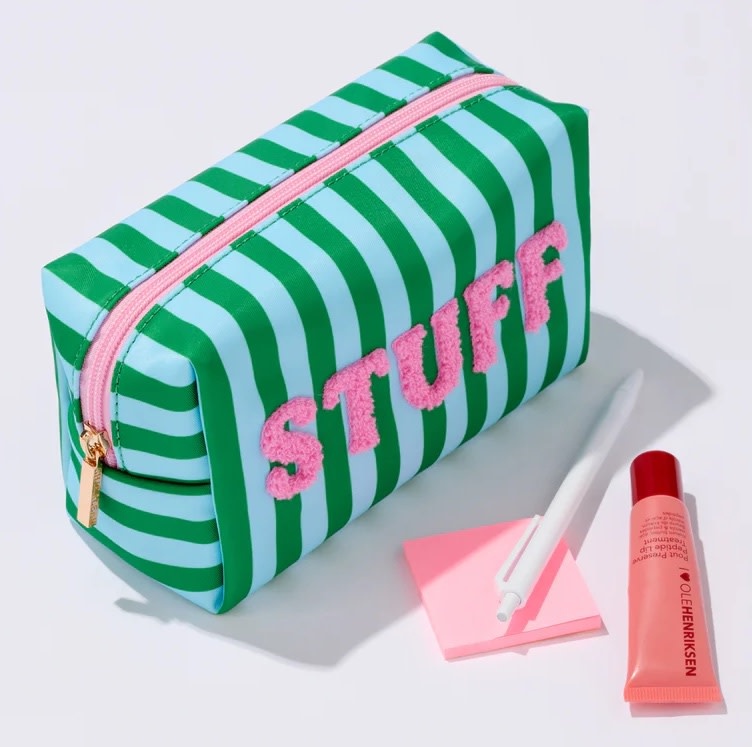 Shiraleah "Stuff" Small Zip Pouch Turquoise